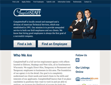 Tablet Screenshot of completestaff.net